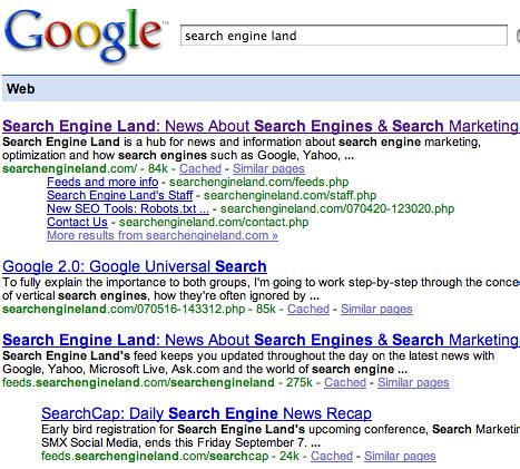 Are RSS Atom feeds returned in Google's search results.
